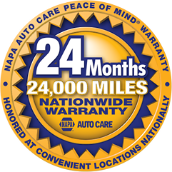 Napa Nationwide Warranty 24 months logo | Parkway Automotive