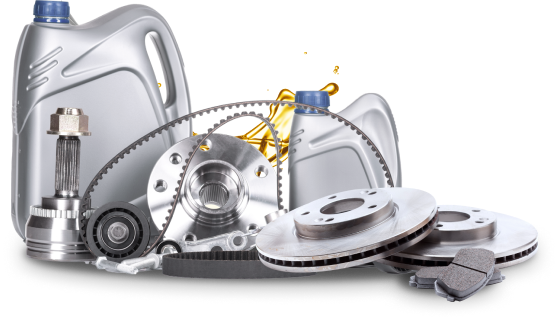 A bunch of car parts including oil and brake pads |  | Parkway Automotive