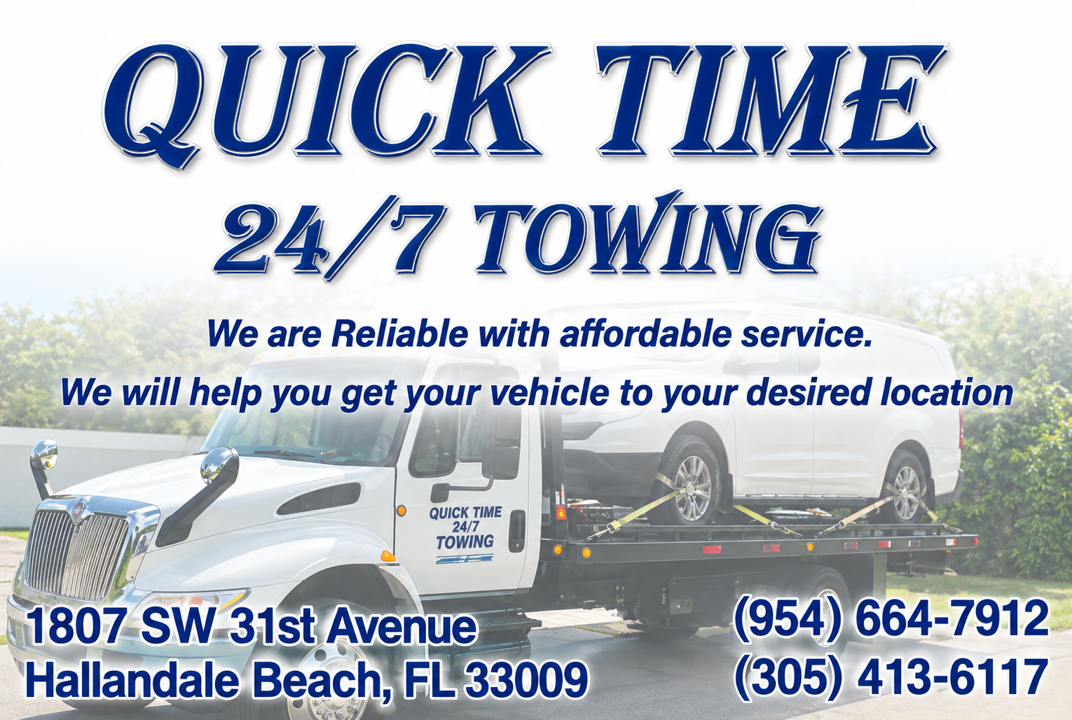 QUICK TIME 24/7 TOWING LLC.logo