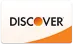 The Discover logo featuring black text and an orange circle on a white background with an orange curved swoosh.
