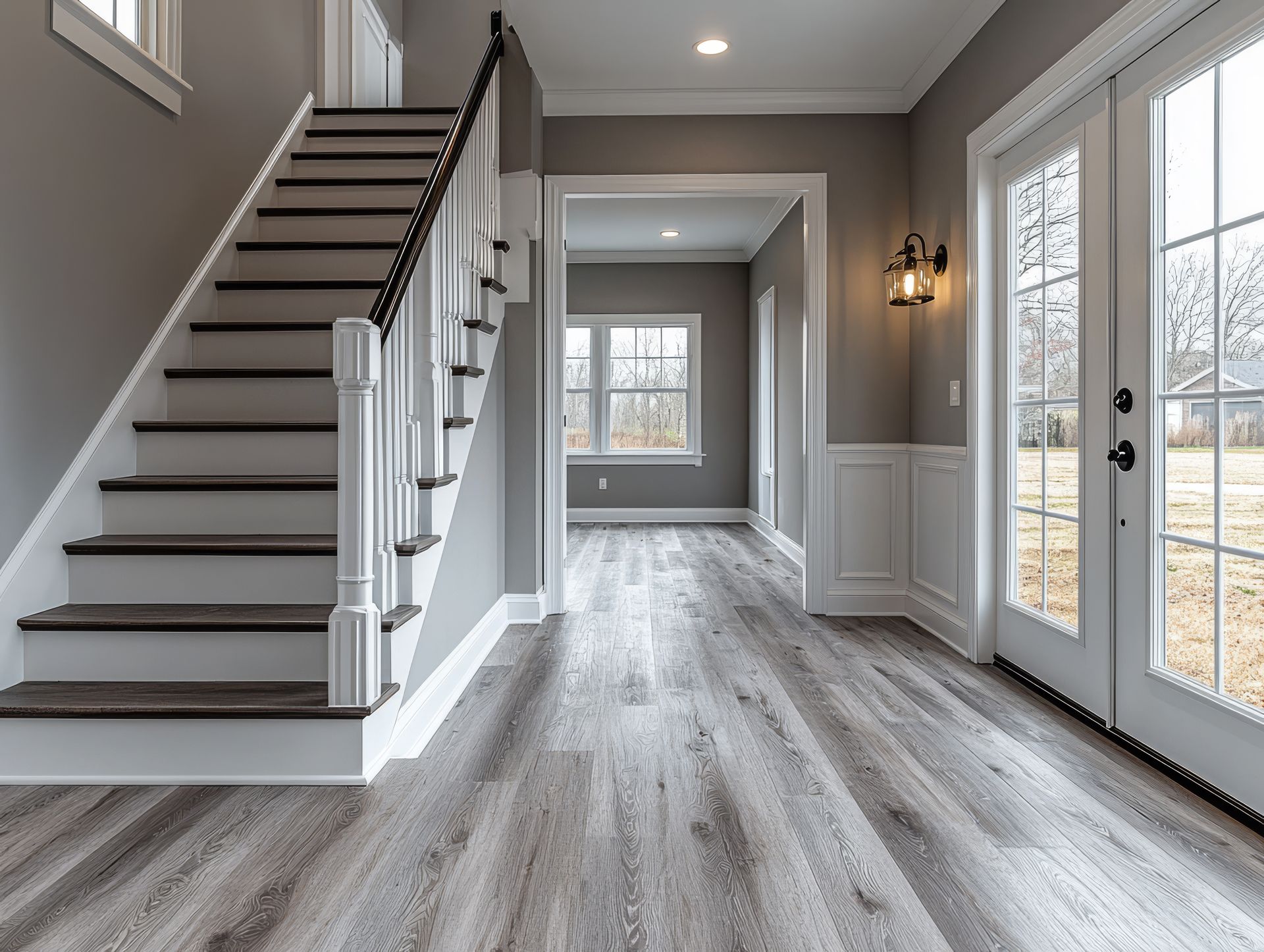 Professional flooring contractor completing flooring installation in Wilmette Illinois, Lake Cook Hardwood and Flooring team working on residential property in Wilmette IL