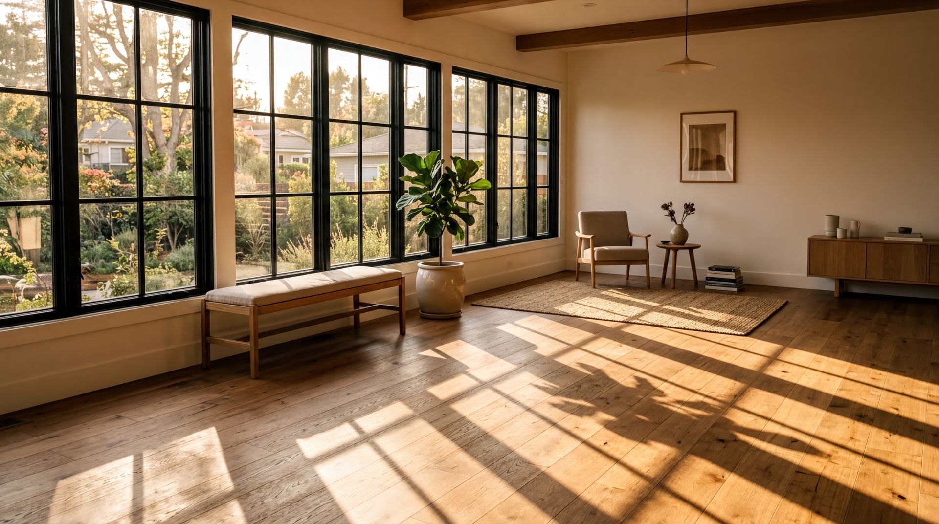 Luxury vinyl plank LVP installation in Wilmette Illinois, Lake Cook Hardwood and Flooring completing waterproof vinyl plank floor installation in Wilmette IL residential property