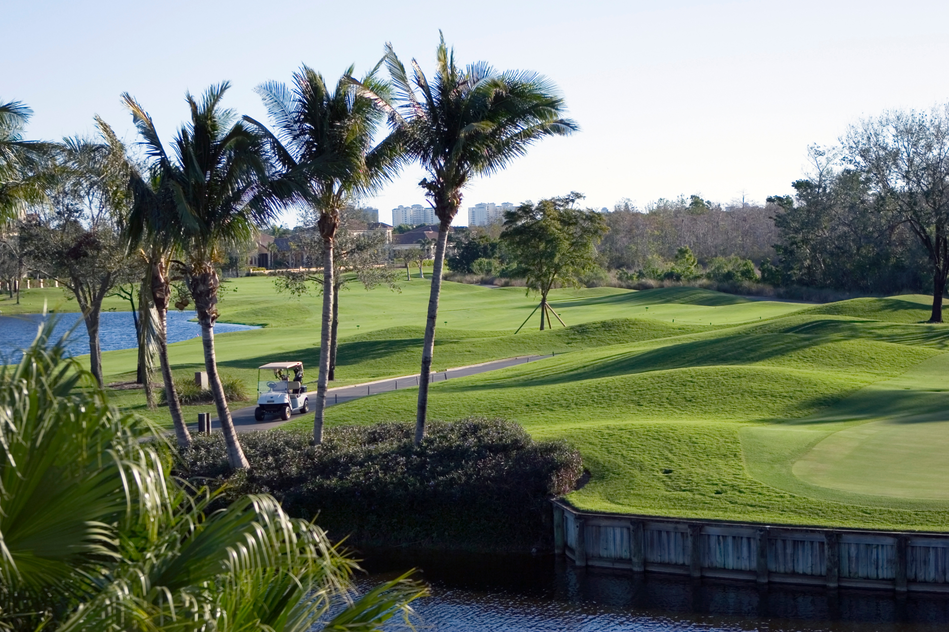 golf course with grounds perfectly maintained by Real Tree Trimming & Landscaping, Inc.