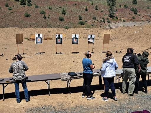 Ladies Training pistol shoot