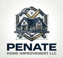 Logo for Penate Tile & Home Improvement LLC: house outline made of colorful tiles; company name below.
