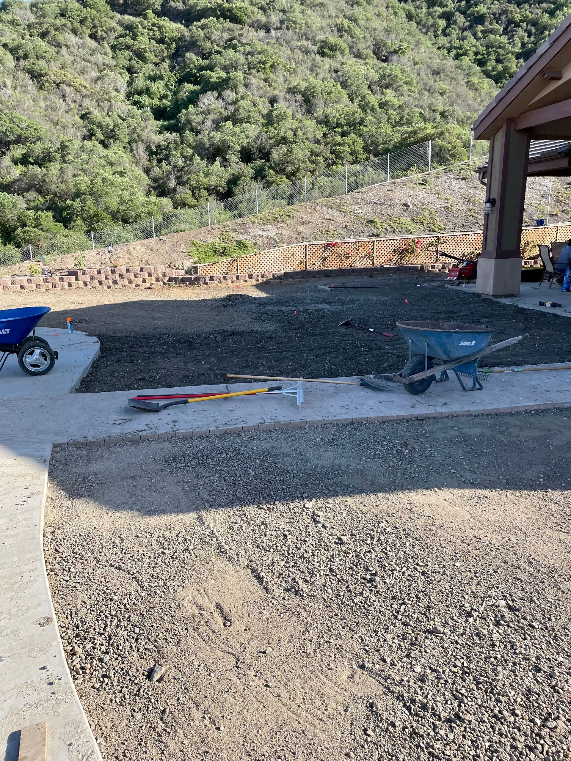 dirt backyard