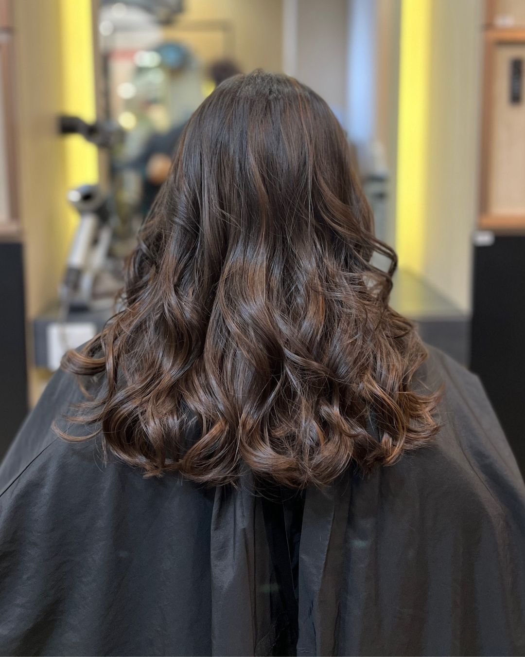 A photo of a Mocha Brown hair color