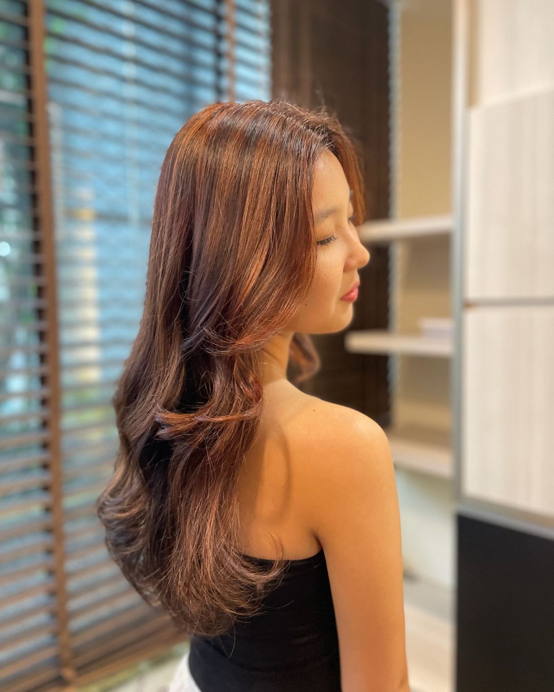 A photo of a Cinnamon Brown hair color