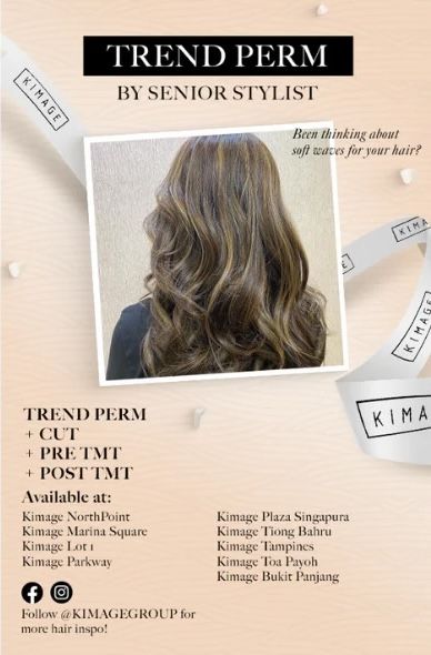 Trend Perm Service (Senior Stylist and above) at Kimage Hair Salon