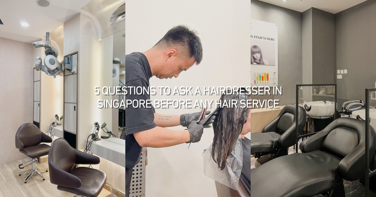 Images taken at our hair salon in sg