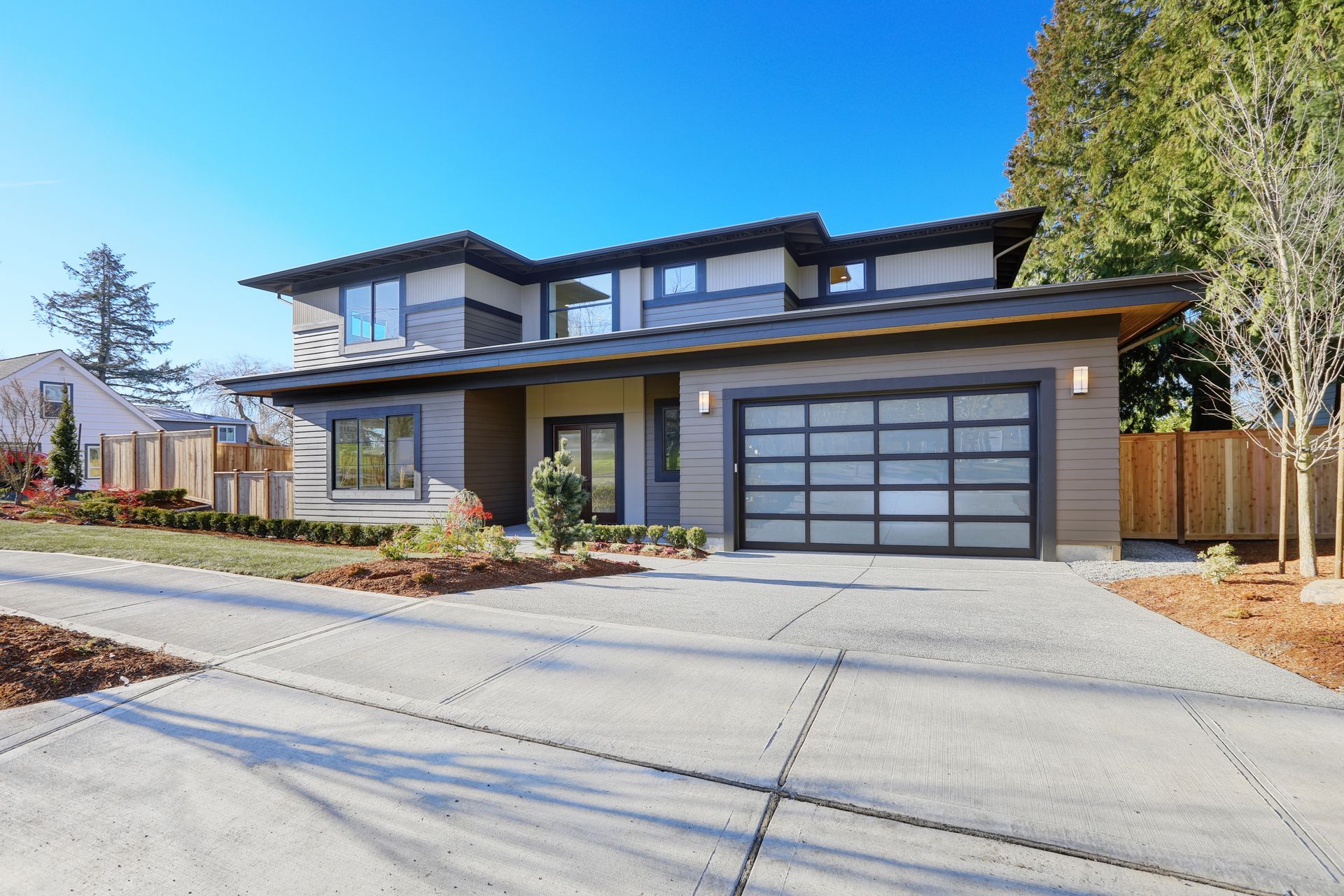 Modern two-story house