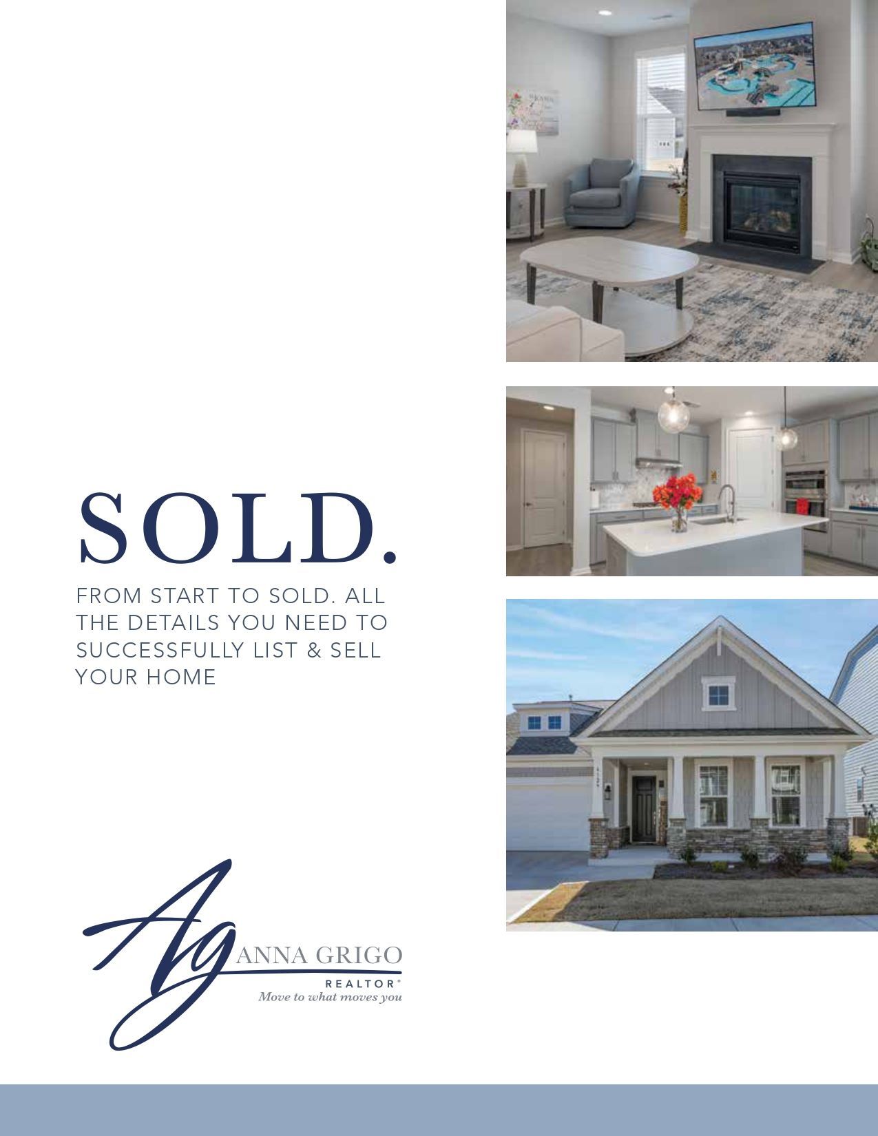 A picture of a house that has been sold.