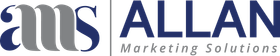 Logo for Allan Marketing Solutions; 