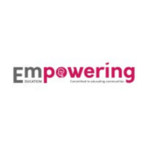 A logo for empowering education is shown on a white background.