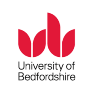 A logo for the university of bedfordshire is shown