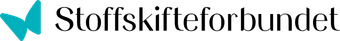 a logo for stoffskifteforbundet with a blue butterfly on it