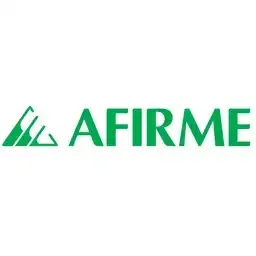 Logotipo de AFIRME en verde con icono triangular estilizado sobre fondo blanco.