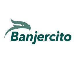 Logotipo de Banjerito con un pájaro estilizado verde y el nombre de la marca sobre un fondo blanco.