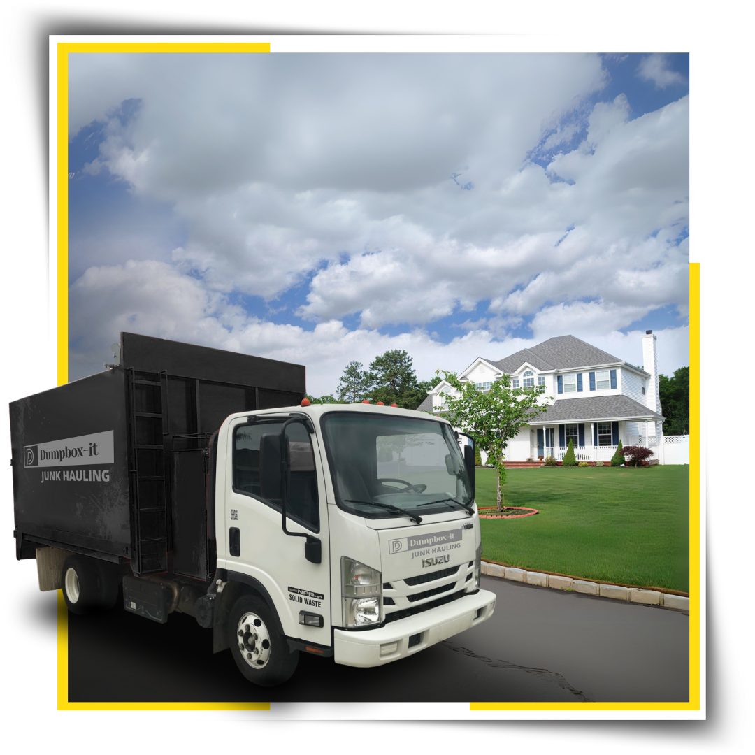 A dropbox-it truck parked on the road
