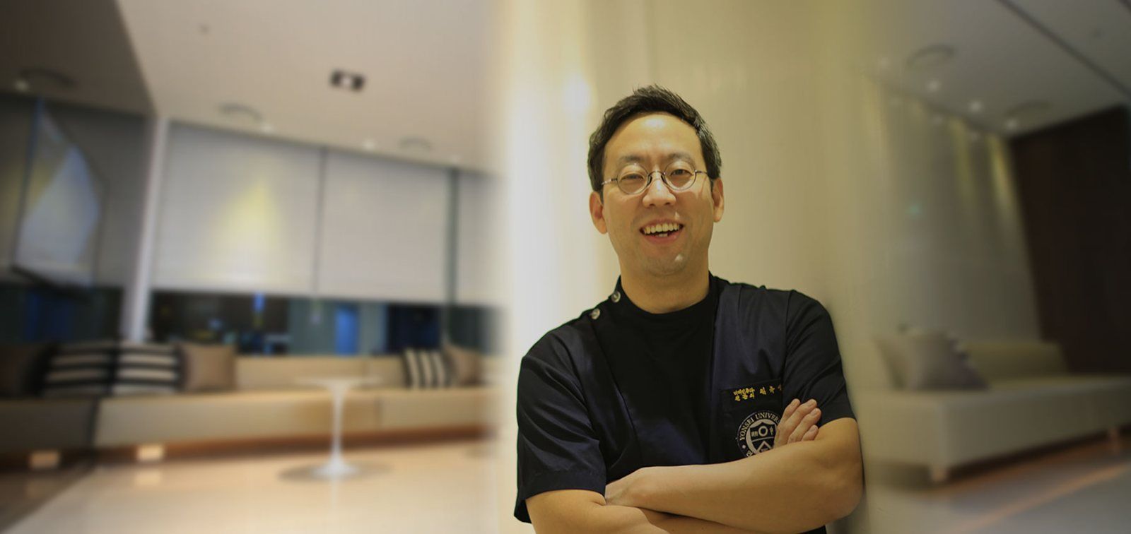 Dr. Kim Yoo Suk, English-speaking ENT specialist and former professor, at his clinic in Gangnam, Seoul
