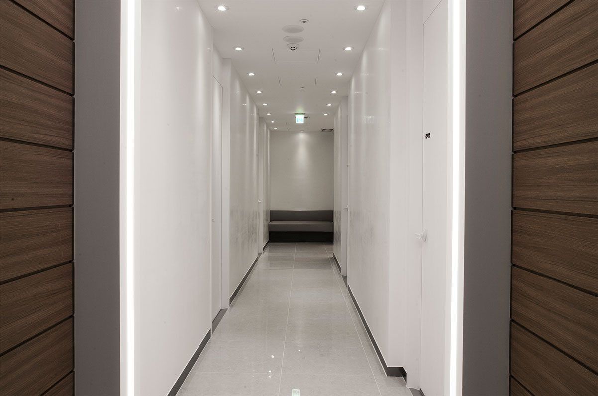 Consultation corridor – Gangnam Yonsei ENT Clinic interior, Gangnam, Seoul