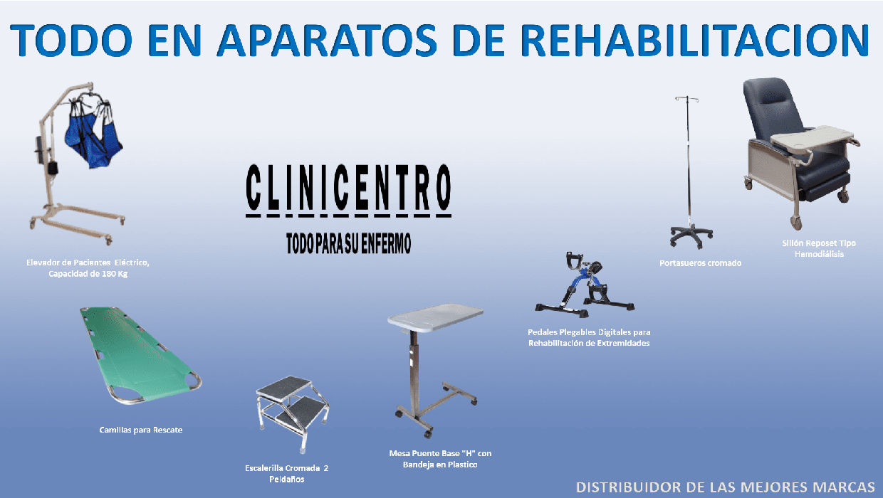 CLINICENTRO - APARATOS DE REHABILITACIÓN