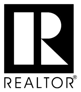 Black REALTOR logo with white stylized “R” and the word “REALTOR” beneath it