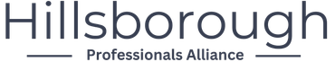 The logo for hillsborough professionals alliance is shown on a white background.