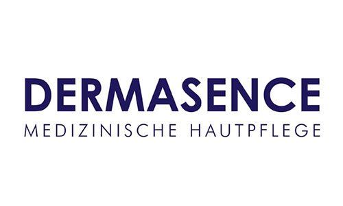 Es ist ein Logo für ein Unternehmen namens Dermasence.