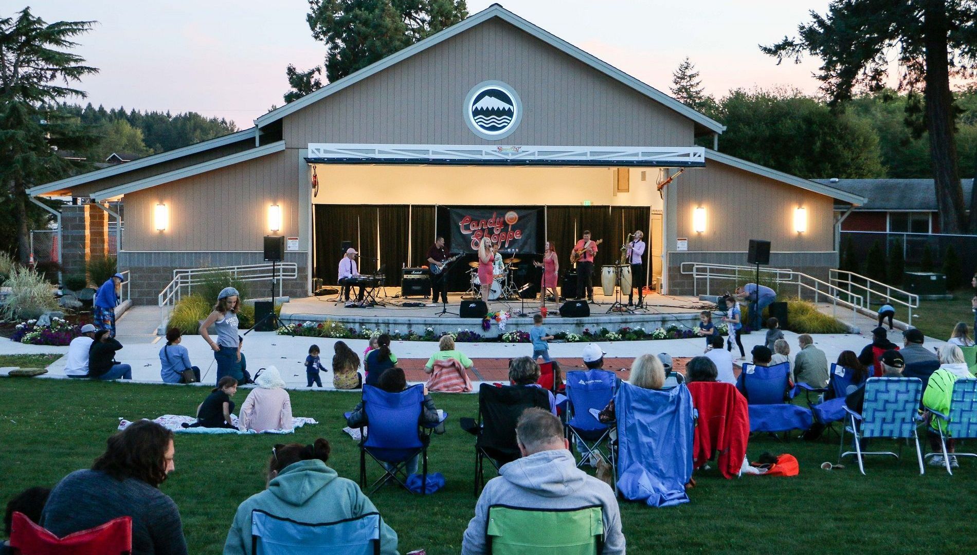 small outdoor concert