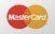 A close up of a mastercard logo on a white background.