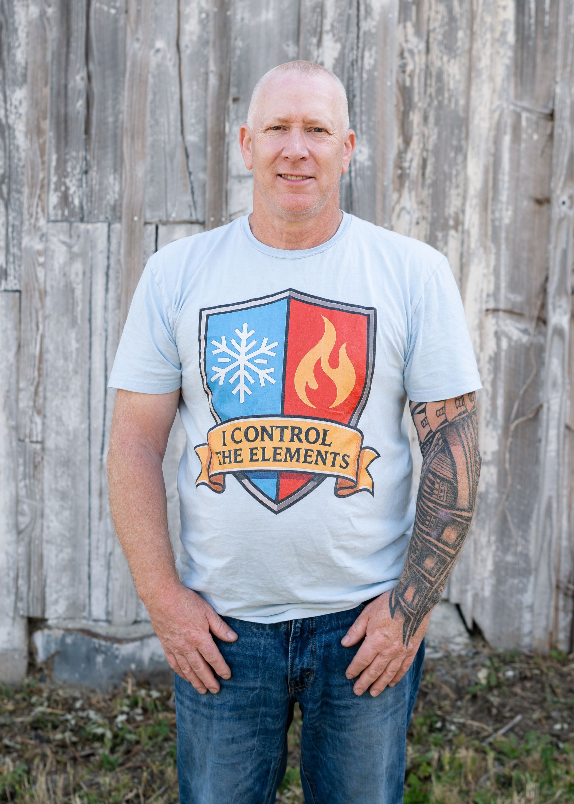 Tre, owner of Sprague Mechanical, a local HVAC company in Belfair, WA