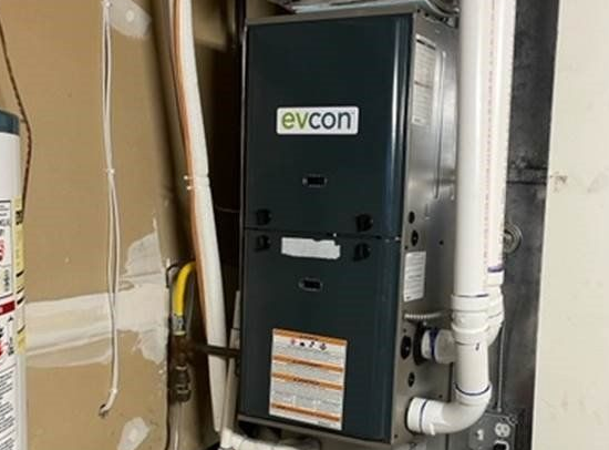 Home HVAC furnace system for heating and air conditioning service