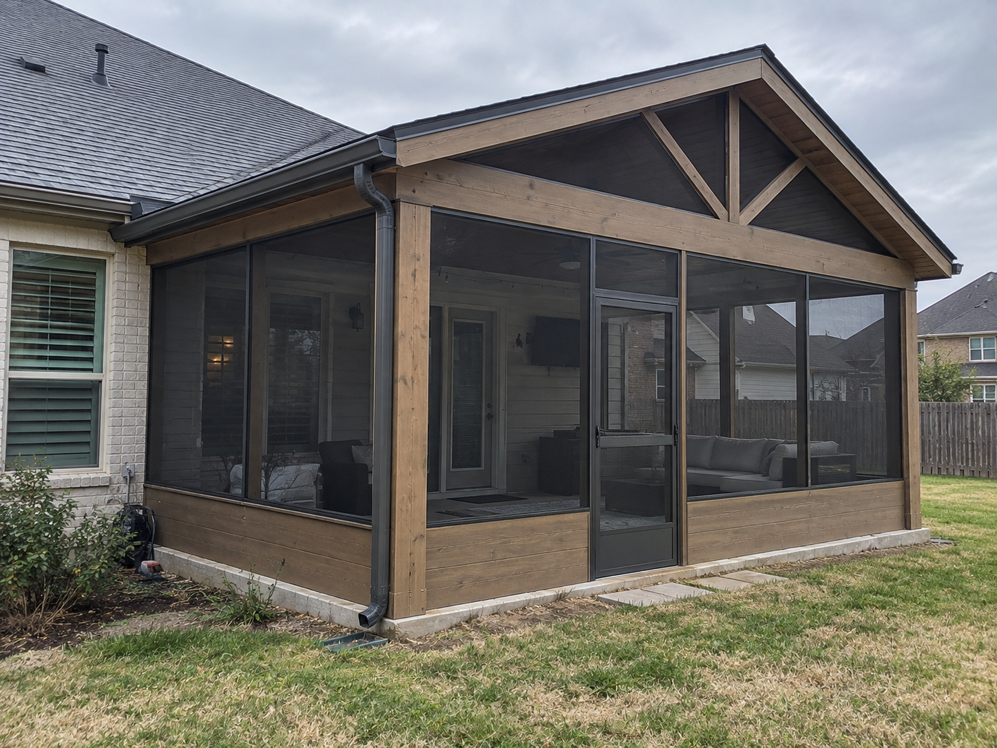 Gable Screen Room built by Colorado Outdoor Builders