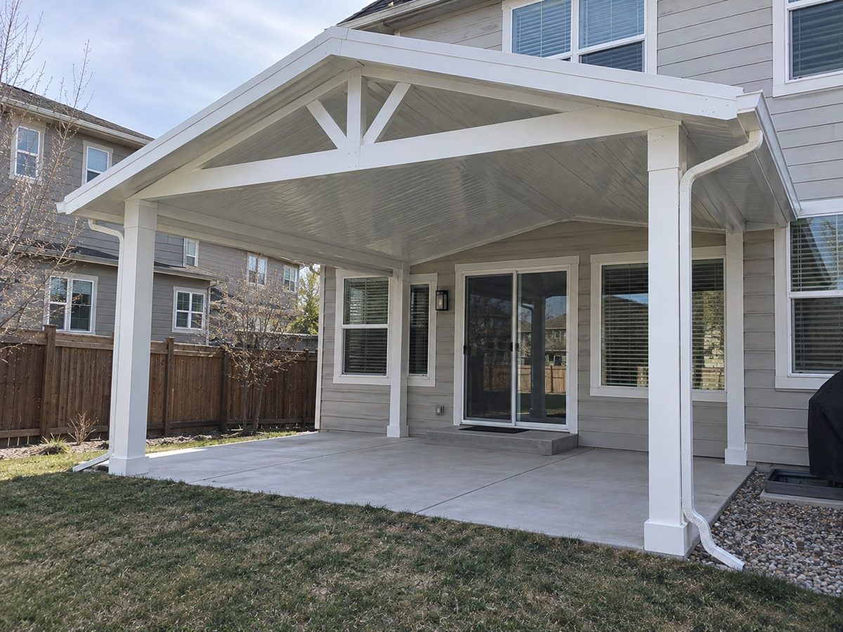 Gable Patio Cover built by Colorado Outdoor Builders in the Denver metro area, Colorado
