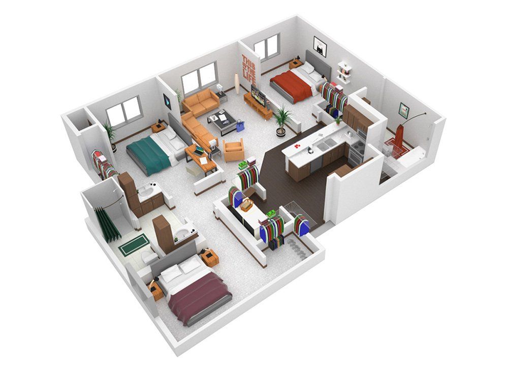 3 Bedroom Apartment at U32 Apartments in Fargo ND