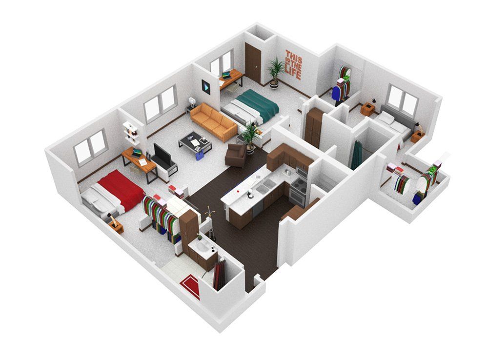 3 Bedroom Apartment at U32 Apartments in Fargo ND