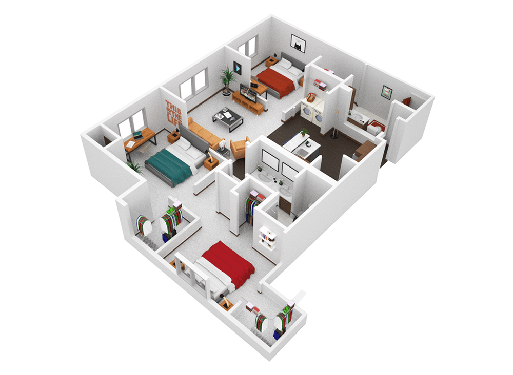 3 Bedroom Apartment at U32 Apartments in Fargo ND
