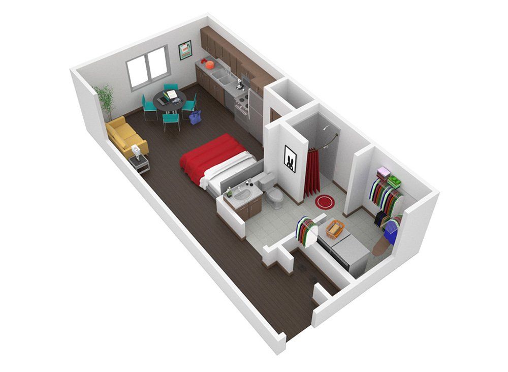 Studio Apartment at U32 Apartments in Fargo ND
