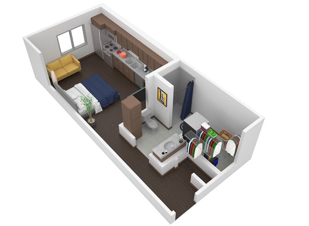 Studio Apartment at U32 Apartments in Fargo ND
