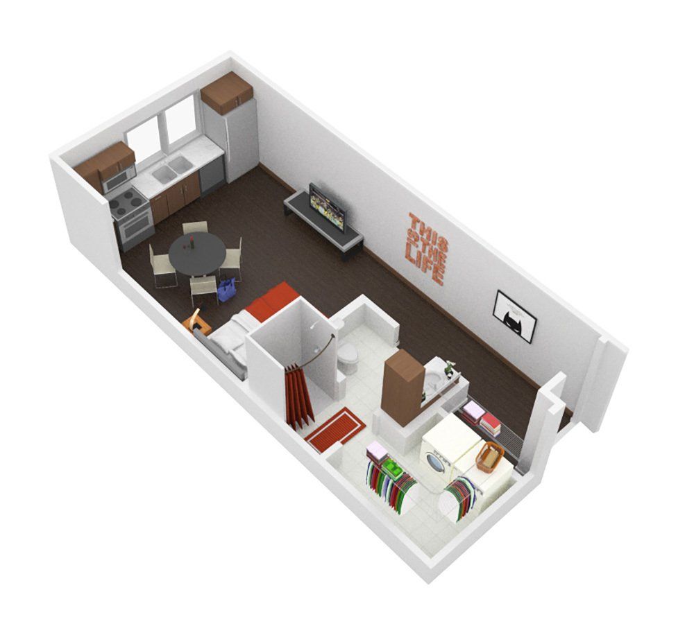 Studio Apartment at U32 Apartments in Fargo ND