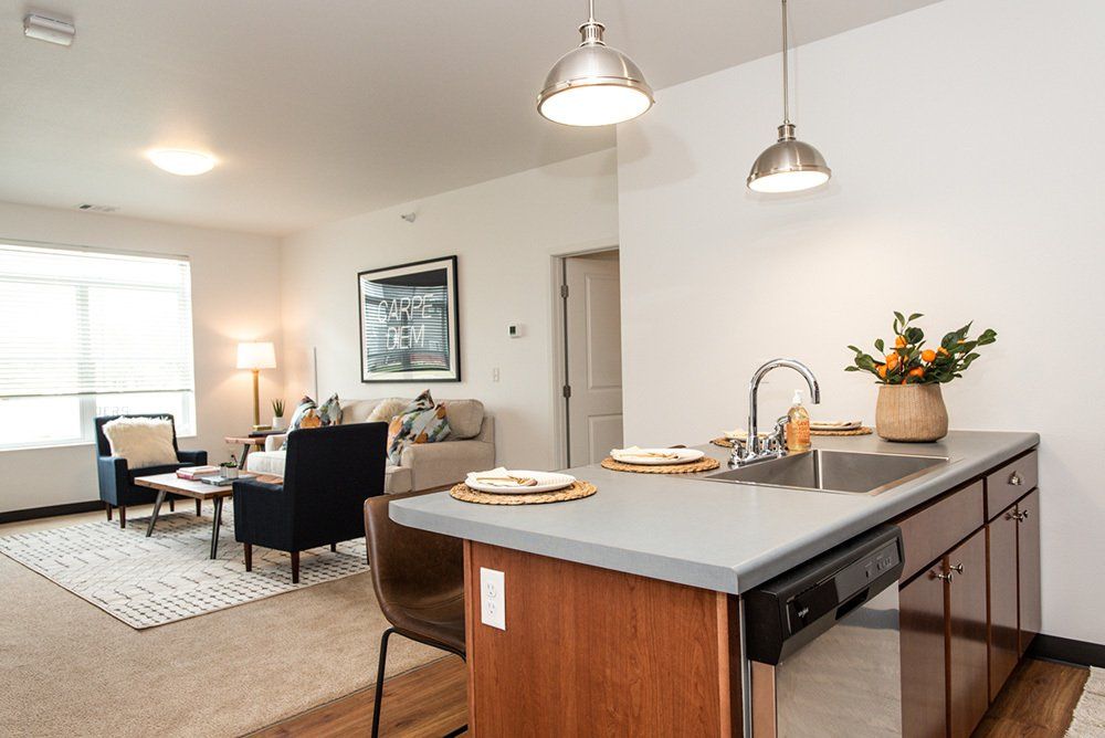 U32 Apartments in Fargo ND Living Room Area