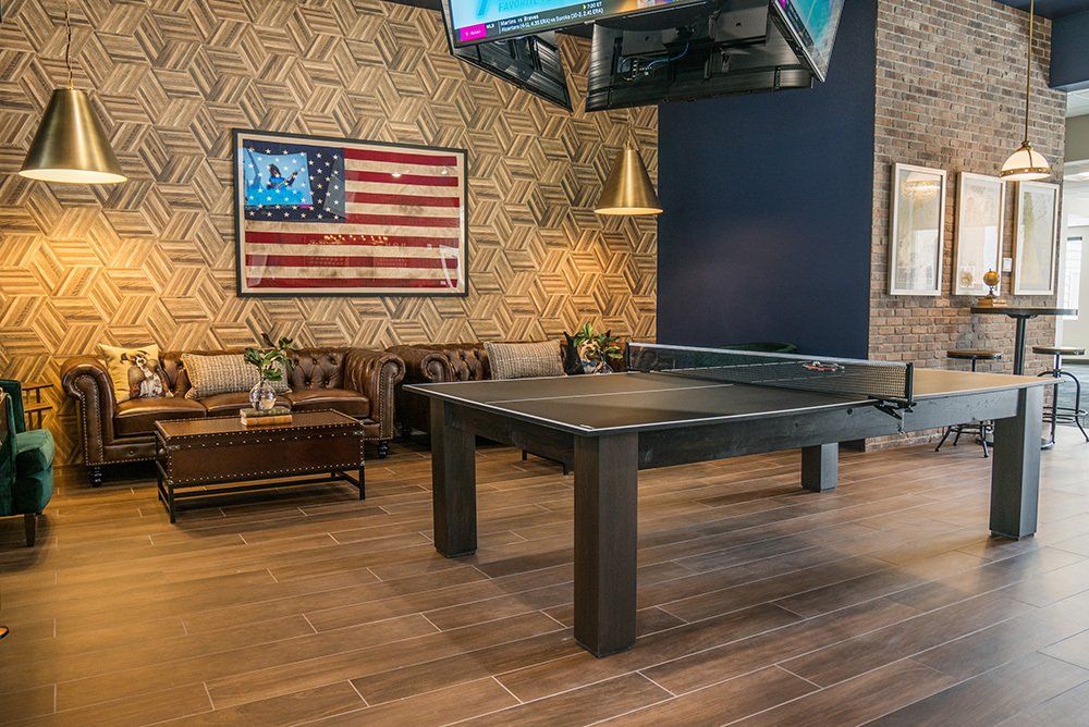 U32 Apartments in Fargo ND Lounge Area and Ping Pong Table