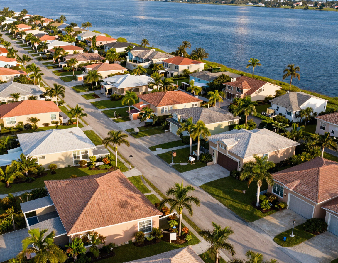 Rockledge, FL neighborhood near the Indian River