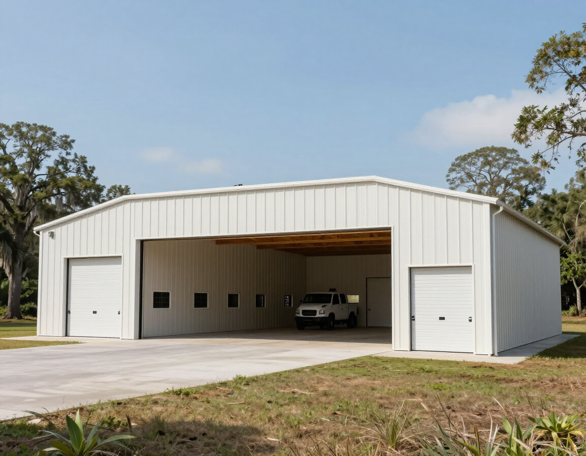 40x80 combination workshop and RV storage in Brevard County, FL