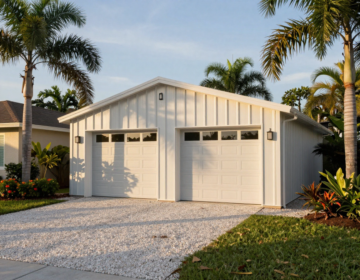 Metal Garage on a Florida residential property