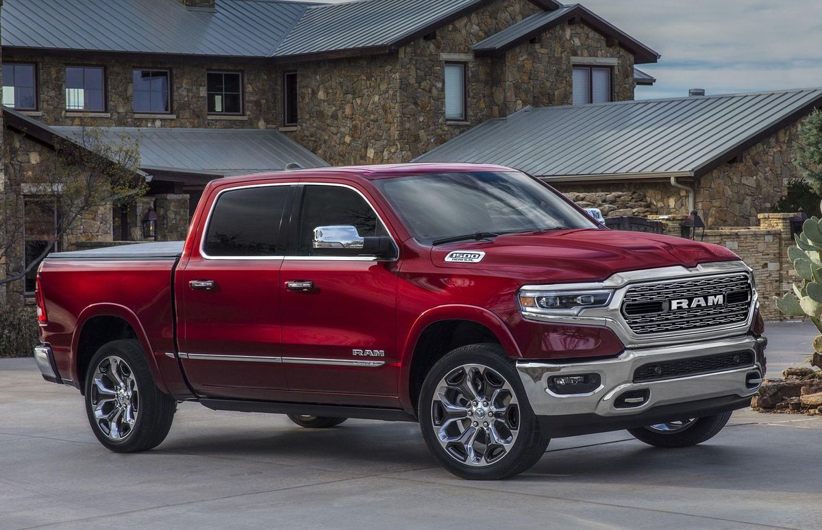 Pickup truck on the road