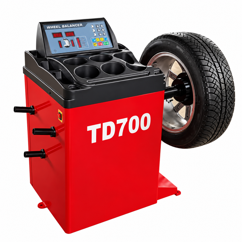 Red TD700 wheel balancer machine