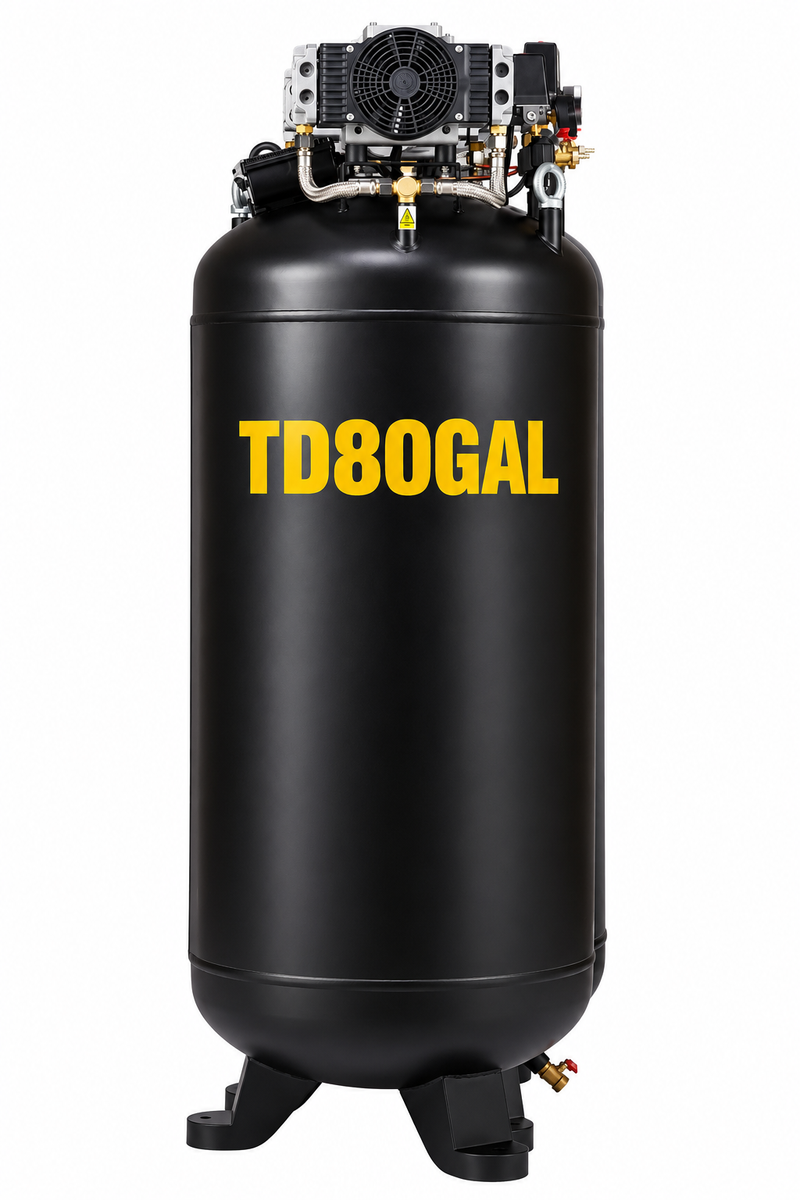 TD80GAL 80-gallon vertical air compressor