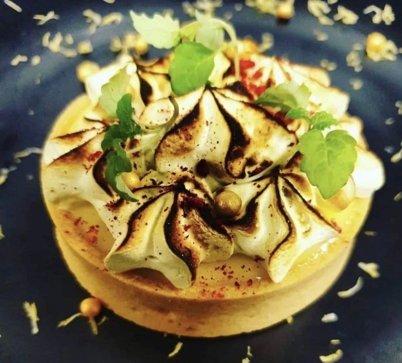 Chef David Henderson lemon meringue tart